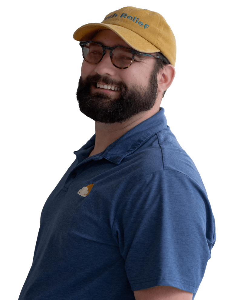 Mark from Tech Relief, ready to help with your technology needs